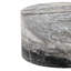 Table basse avec plateau en marbre et base en panneau de fibres à densité moyenne, rond gris froid de 23,6 po, sans assemblage, pour le salon ou l’appartement