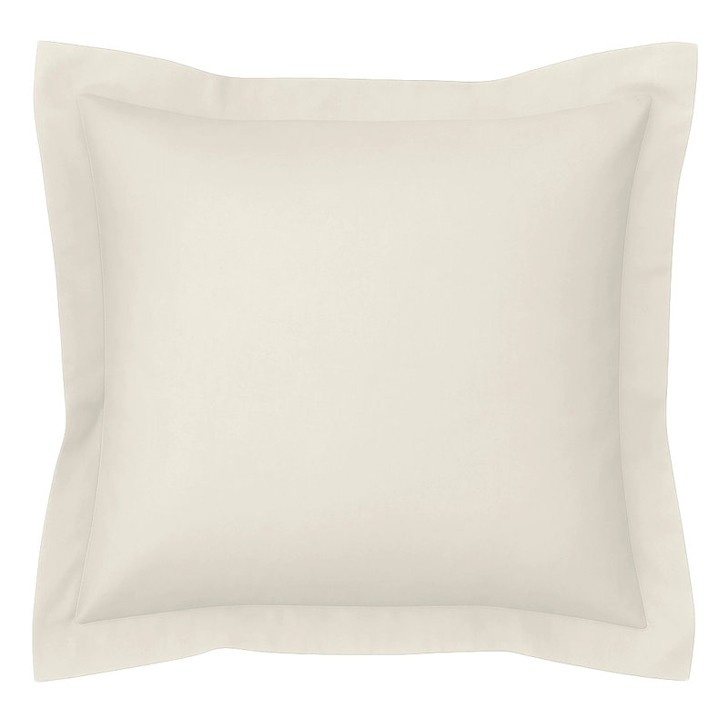 Organic Cotton Rose Quartz Sham, Ivory