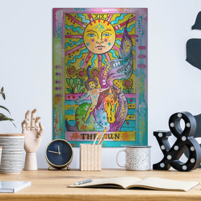 Bungalow Bungalow «Tarot - The Sun» par Dean Russo, art mural en métal