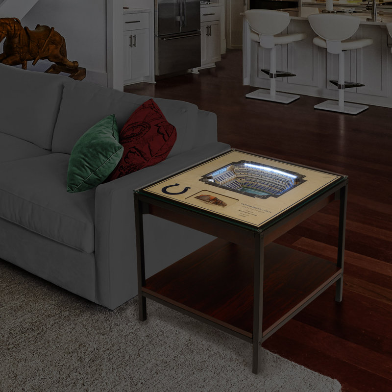 Husik NFL 25-Layer StadiumViews Lighted End Table, Indianapolis Colts