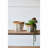 Set Of 2 Cement Planters With V Pattern