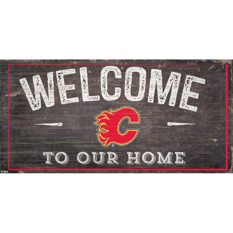 Décoration murale patiné colorado avalanche welcome, Calgary Flames