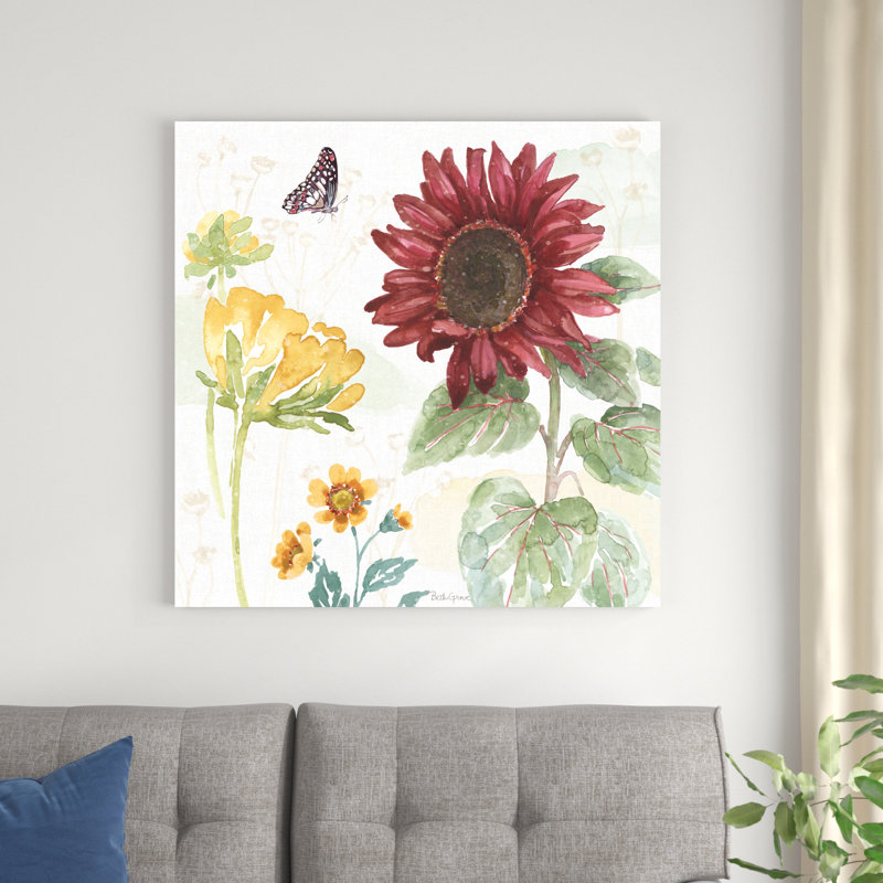 Sunflower Splendor VI par - impression, H 36 po x l 36 po