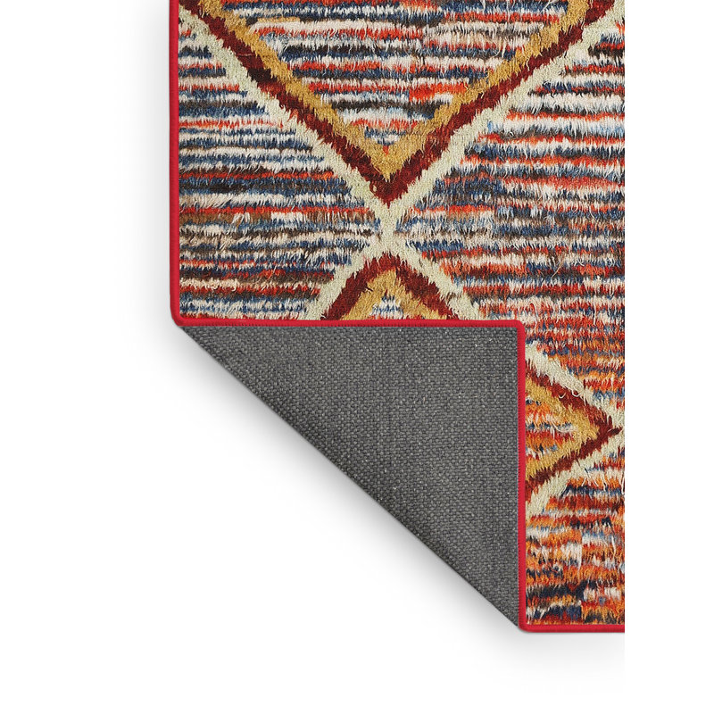 Tapis brun/bleu/gris/zone contemporaine, Rectangle 8 pi x 10 pi