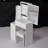 Compact Vanity Table Set With Cushioned Stool And Sliding Mirror-1218616633