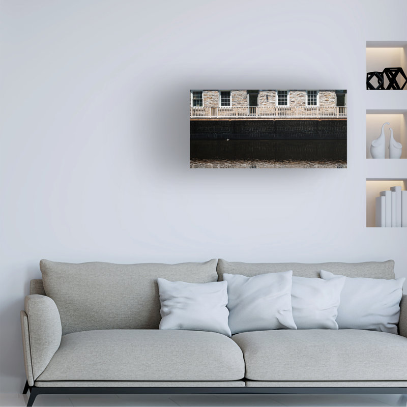 "Clive Branson Condos In Perth Over The Tay River", art sur toile, H 10 po x l 19 po