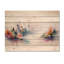 «Lake Eernal Balance In Autumn III», impression de paysage vert sur bois de pin naturel-906759954