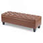 Banc repose-pieds avec rangement