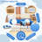 13-Piece Convertible Kids Play Couch Set | Washable Modular Foam Sofa with Velvet Covers, Space-Safe Toddler Furniture for Indoor/Outdoor Playrooms-944626416