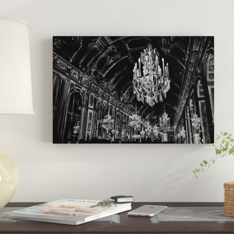 Esquisse de salle de bal par Ethan Harper - Giclée sur toile tendue avec châssis, H 12 po x l 18 po x P 1,5 po