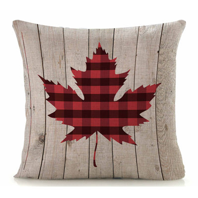 Plaid Linen Throw Pillow