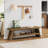 4 Pair Shoe Storage Bench With Lower Shelf, 47'' Front Entry Bench-475178315