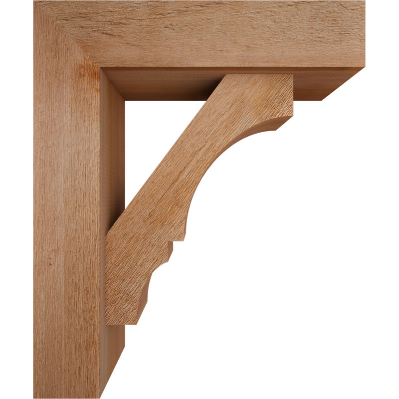 Support de bloc Balboa avec entretoise décalée, 24 x 20, Cèdre rouge occidental de l 6 po (scié brut)