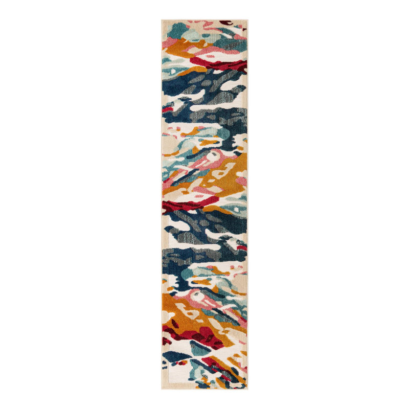 Wrought Studio Zenata Marelda Indoor/Outdoor Area Rug, Runner 2' x 8'