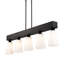 Luminaire suspendu linéaire à 5 lumières Friedrike