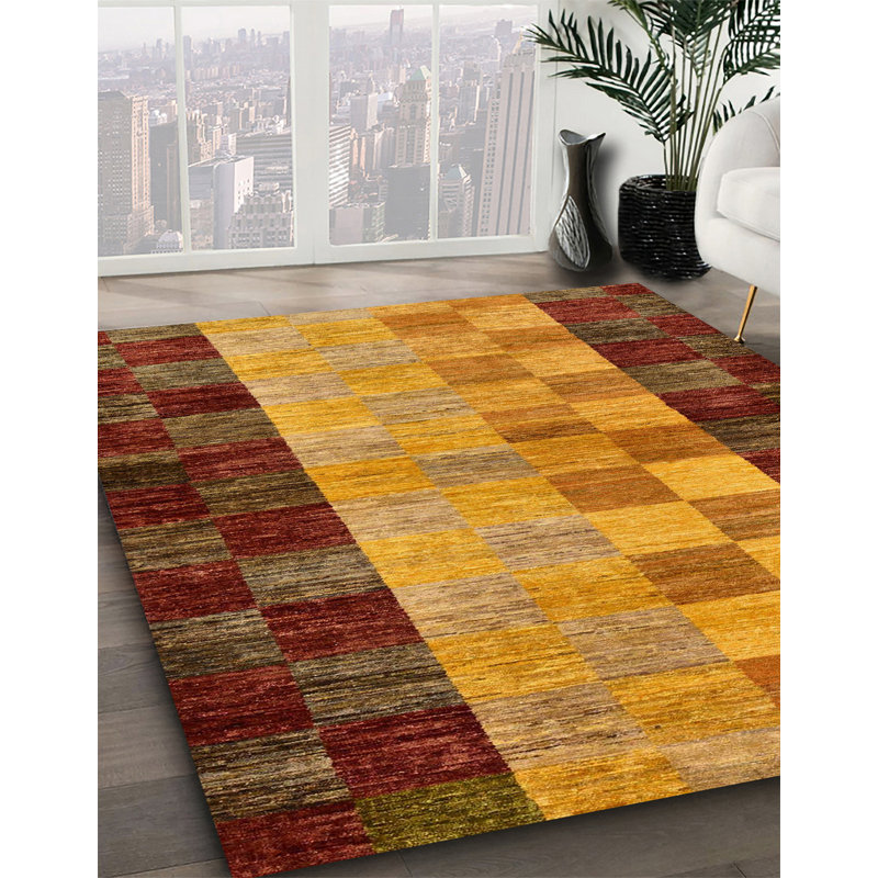 Tapis abstrait moderne 66, Carré 7 pi