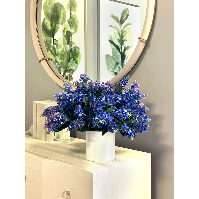 Assorted Lilacs in Fiberstone Pot, 18" H x 20" W x 20" D