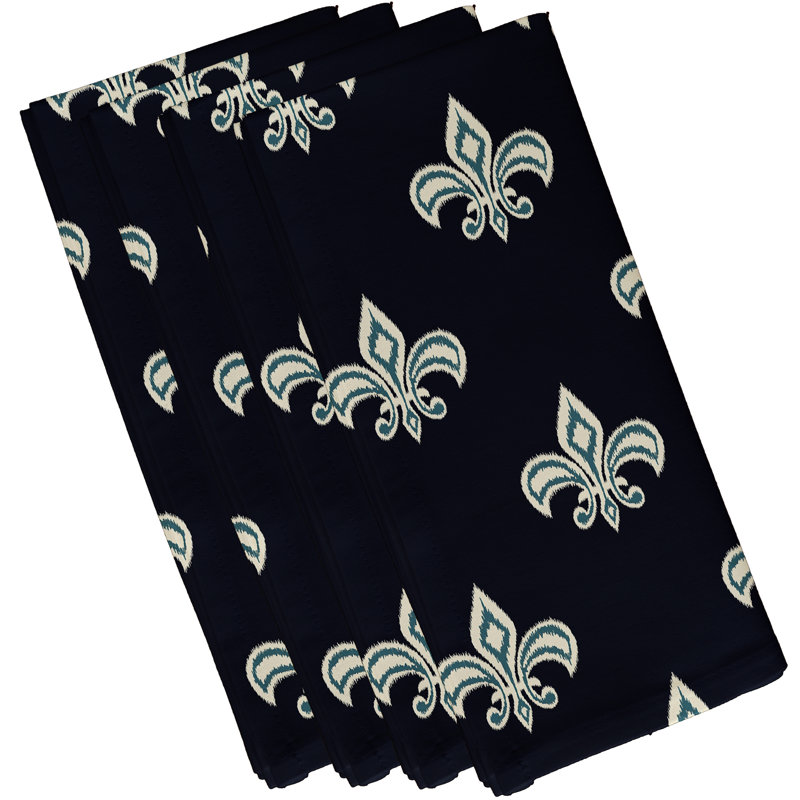 Ensemble de serviettes 4 pièces Bethany, L 18 po x L 18 po, Bleu marine