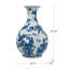 Vase en porcelaine bleu et blanc