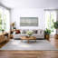 «Soft Neutral Abstract Coastal Horizon Minimal Wall Decor», reproduction d'art sur toile encadrée 3 pièces-1344777899-1344777903