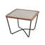 Table basse contemporaine au design géométrique artistique en verre et métal, adaptée à différents styles de décoration. Design moderne et unique en verre et en métal, convenant à de nombreux environnements.