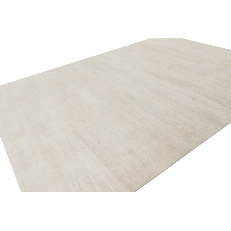 Rug & Kilim’S Modern Textural Rug In Solid Cream