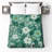 Green Floral Pattern Quilted Bedspread All Sizes-126079172