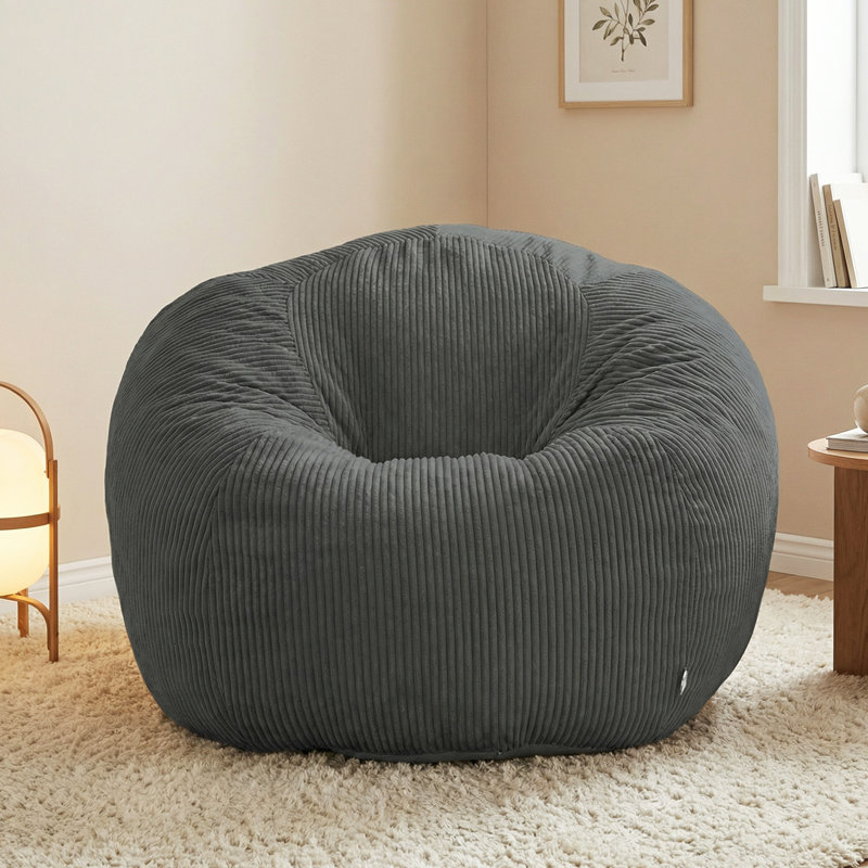 Beanbag Sofa, Round, Grey