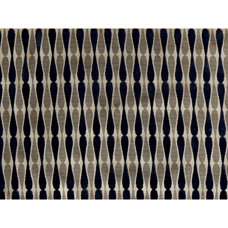 Dragonfly Fabric, Beige/Indigo
