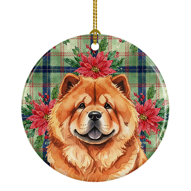 Ornement en céramique Red Chow Chow, Chow Chow Red