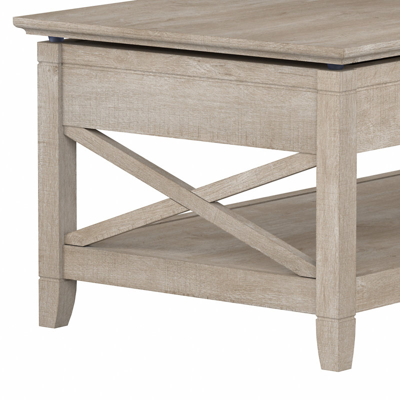 Katia - Table basse à plateau relevable, Gris délavé