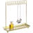 Gold Jewelry Necklace Display Storage Stand with Tray