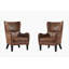 Ensemble de 2 chaises cloutées, fauteuil, salon et chambre à coucher Hi-Back