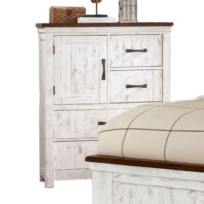 La commode 1 pièce en métal comprend quatre tiroirs et une armoire