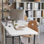 Table pliante 4 pieds, table en plastique pour l'extérieur et l'intérieur