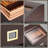 FT-2042 Cigar Humidor Box for 85 Counts, See-Through Design with Spanish Cedar Lining & Divider, Digital Hygrometer