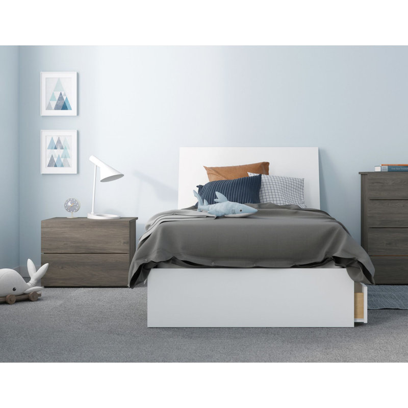 Olcay   Piece Bedroom Set, Full, 2 Piece (Bed and Nightstand)