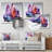 Purple And Red Spiritual Stone Blooms - Spiritual Stone Metal Wall Art-185354663