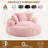 55.1" Oversized Round Bean Bag Chair for Adults, Large Bean Bag Lounger, Corduroy Floor Chair with Compressed Foam Filling, Comfy Reading Chair for Living Room, Bedroom & Gaming-1082824781