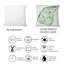 Rectangle, feuille tropicale de Monstera II - coussin décoratif imprimé maison de campagne