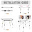 Rectangular Outdoor Picnic Table-1808699999