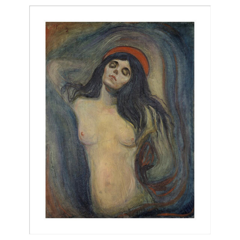 Madonna by Edvard Munch -Framed Giclee Print, 41.5" H x 33.27" W
