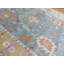 Tapis bleu denim unique 9 pi 9 po x 14 pi One-of-a-Kind