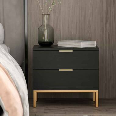 Everly Quinn Shagreen Nightstand - Wayfair Canada