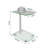 Fletching Glass Top Floor Shelf End Table