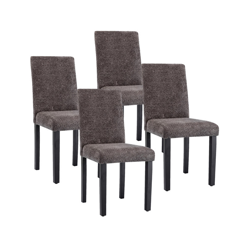 Chaises de salle à manger Evinn Louise, Gris foncé