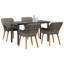 Ensemble de salle à manger de jardin avec coussin 5 pièces vidaXL-1112925390-1112925389-1112925384