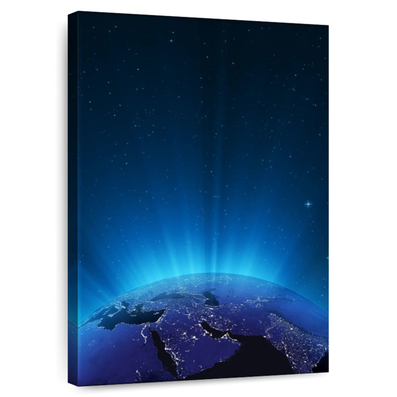 Oberle Glowing Earth, 39" H x 26" W