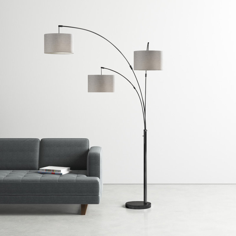 Felice 74'' Tree Floor Lamp, Taupe, Black