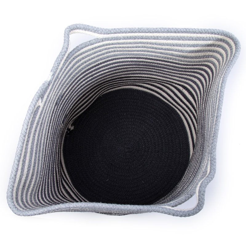 Panier en coton, Gris